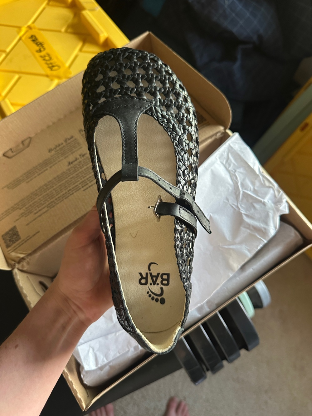 BÄR Colleen Black Barefoot Mary Janes